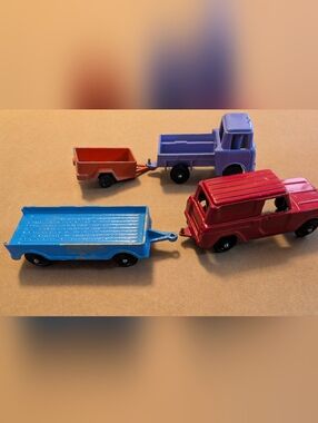 Tootsie Toys 1960 Safari Hunt, Jeep And Uhaul 4 Pieces